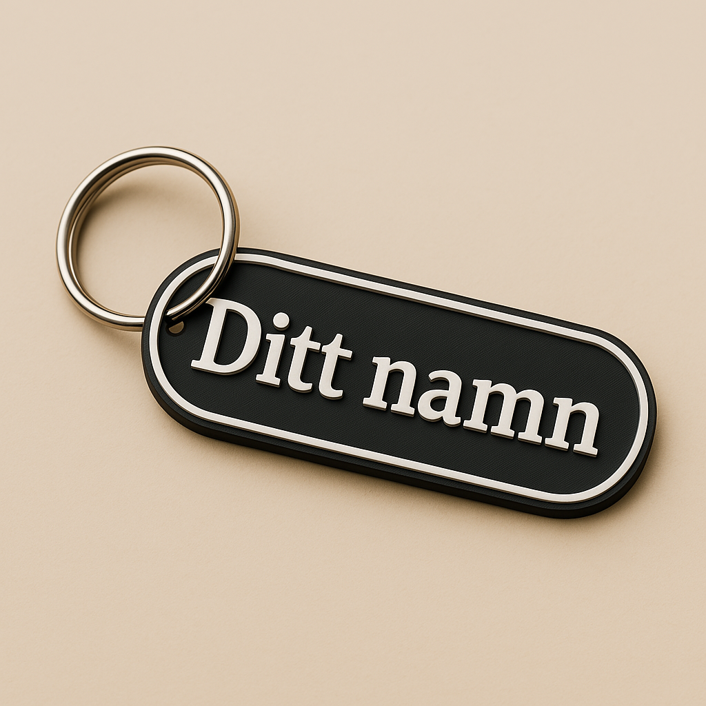 Personlig namnskylt – Oval