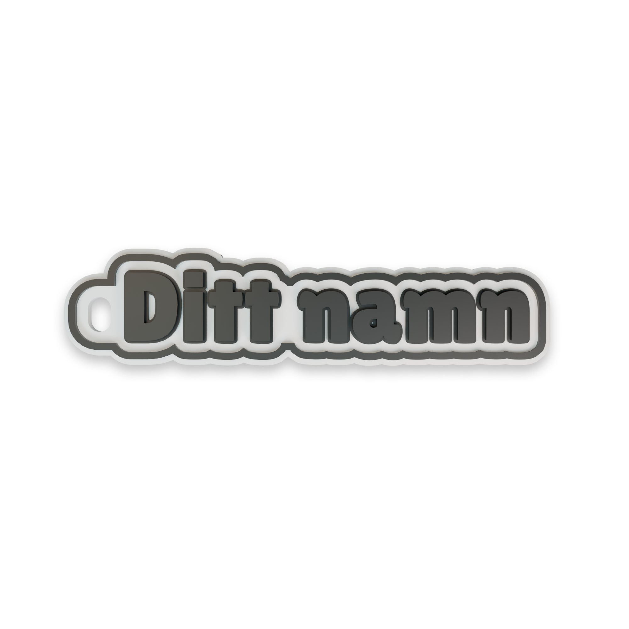 Personlig nyckelring - Bubblis | Kontur