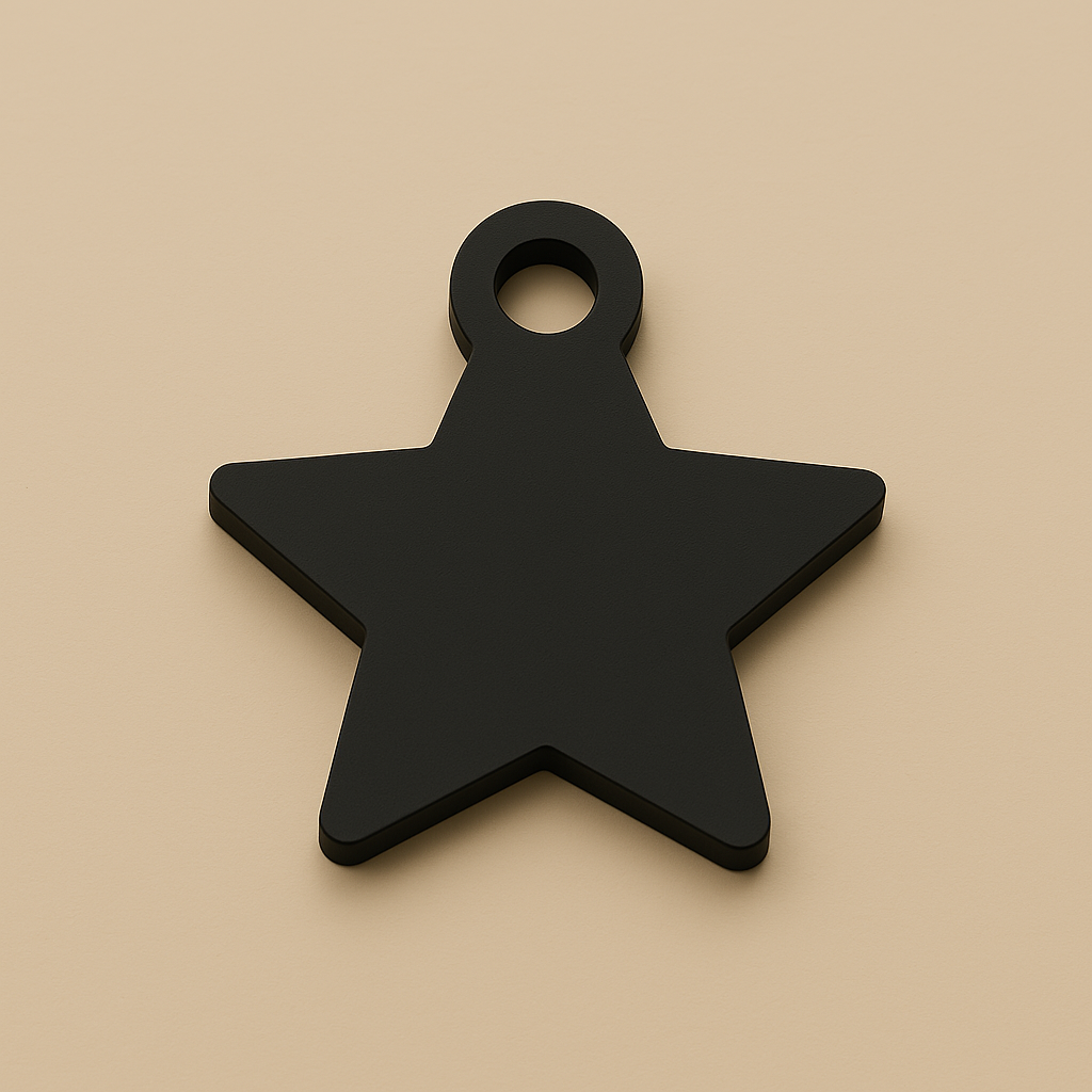 Stjärnformad nyckelring – Ikon